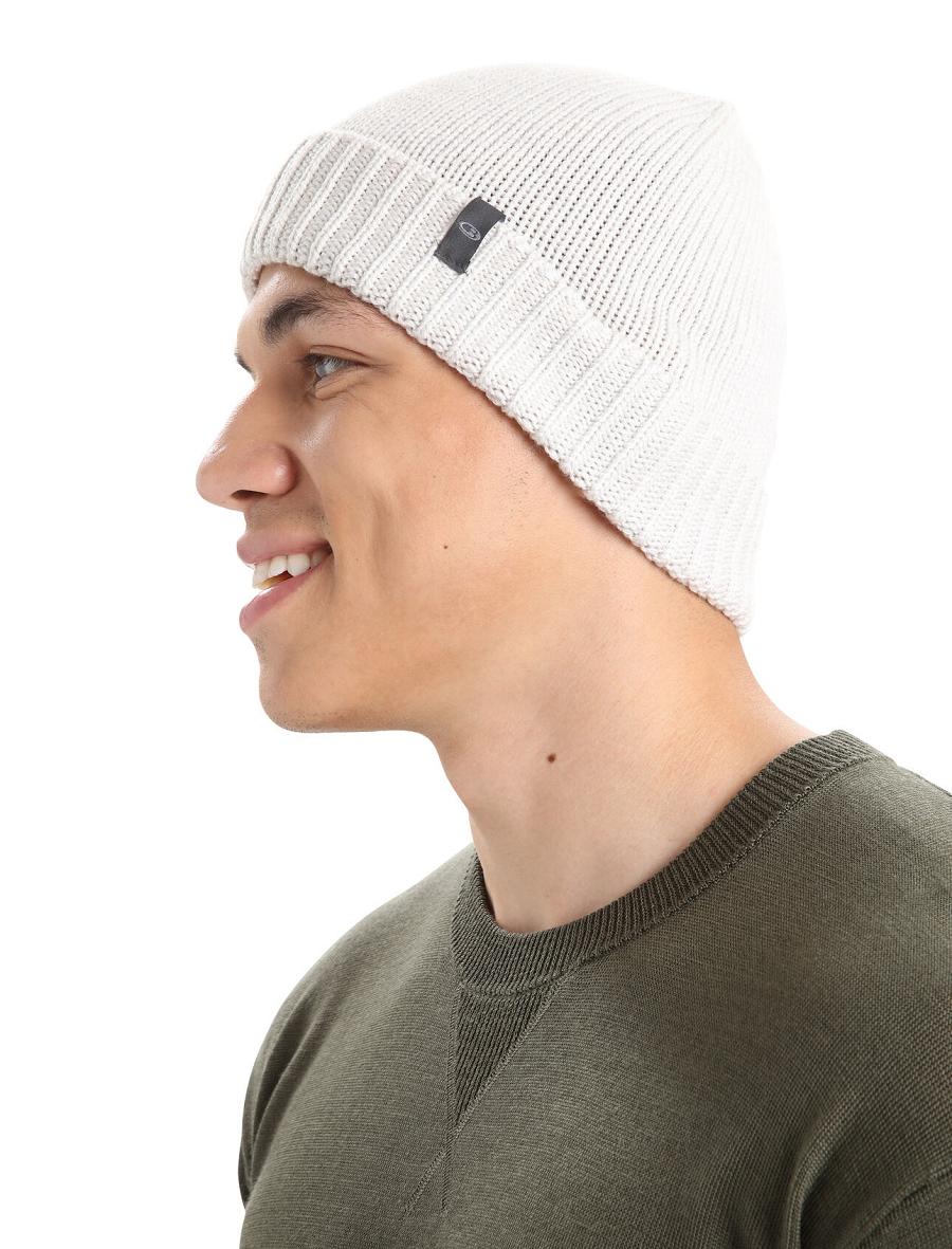 Czapki Icebreaker Unisex Merino Vela Cuff Beanie Damskie Białe | PL 1474BEXC